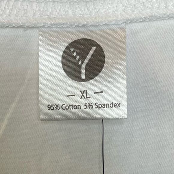 If I Say "First Of All" Shirt White XL Cotton Spandex Funny Sarcastic Quote NWT - Picture 6 of 8